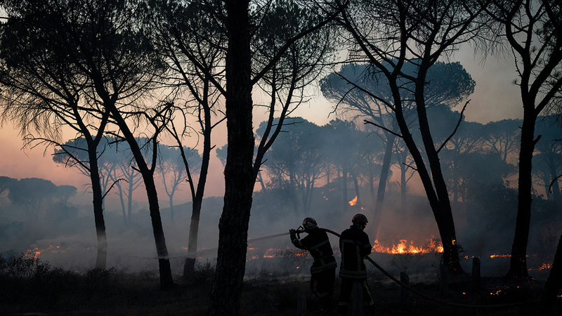 Events and photos .. Fire brigades in France struggle to control wildfires – Politics – Reports and Translations