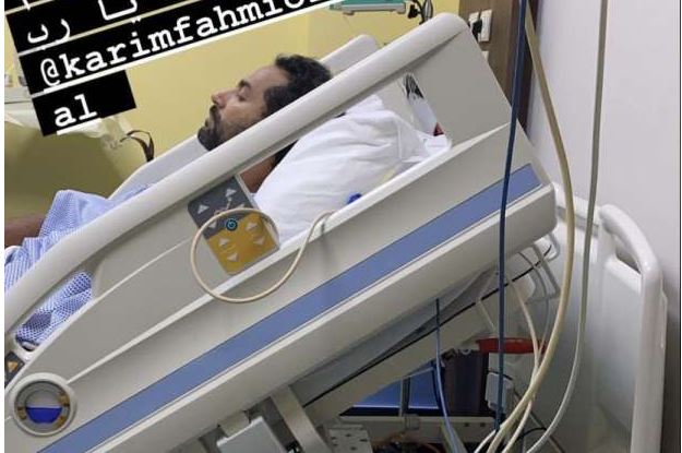 Artist Kareem Fahmi was transferred to the intensive care unit