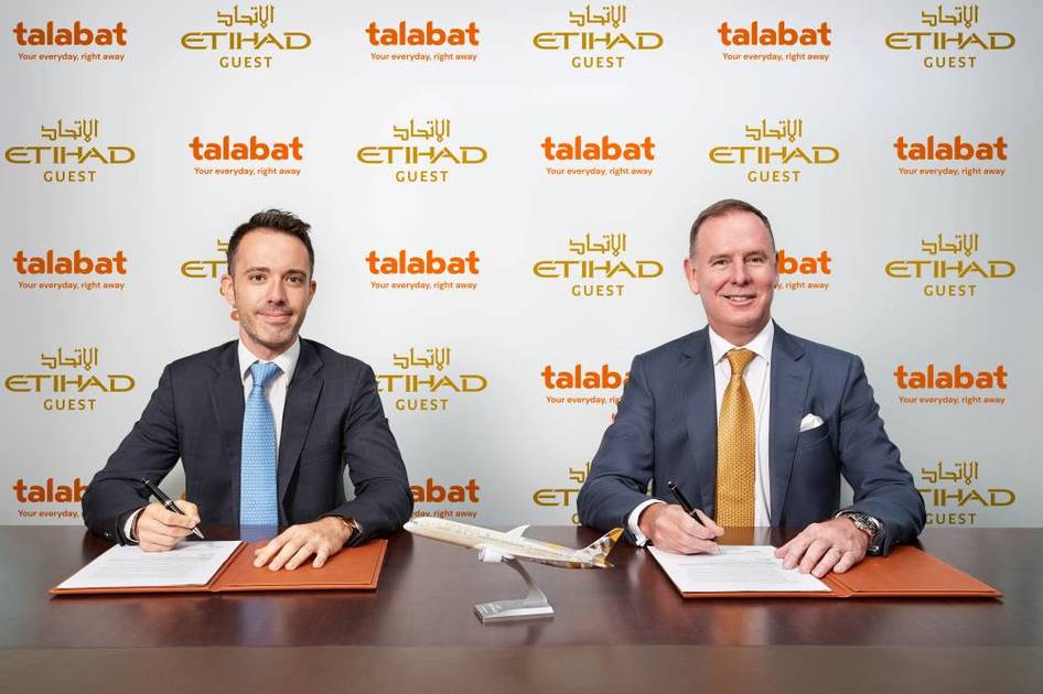 Cooperation between Etihad Airways and Talabat to explore new initiatives