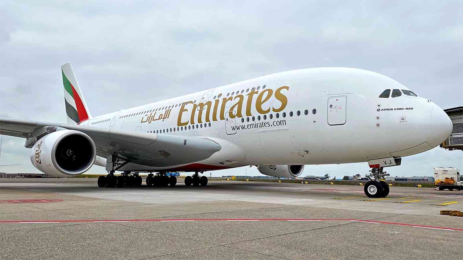 The Emirates A380 arrives in Istanbul on its first regular flight