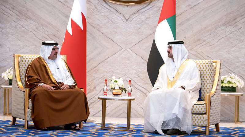 Maktoum bin Mohammed discusses the future of bilateral relations with the Crown Prince of Bahrain