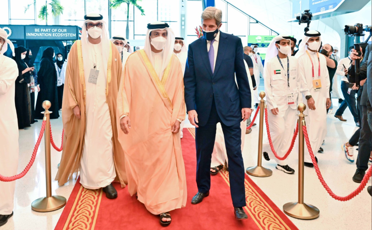 Mansour bin Saeed attends the opening ceremony of the “Global Industrialization and Industrialization Summit” at the Dubai Expo