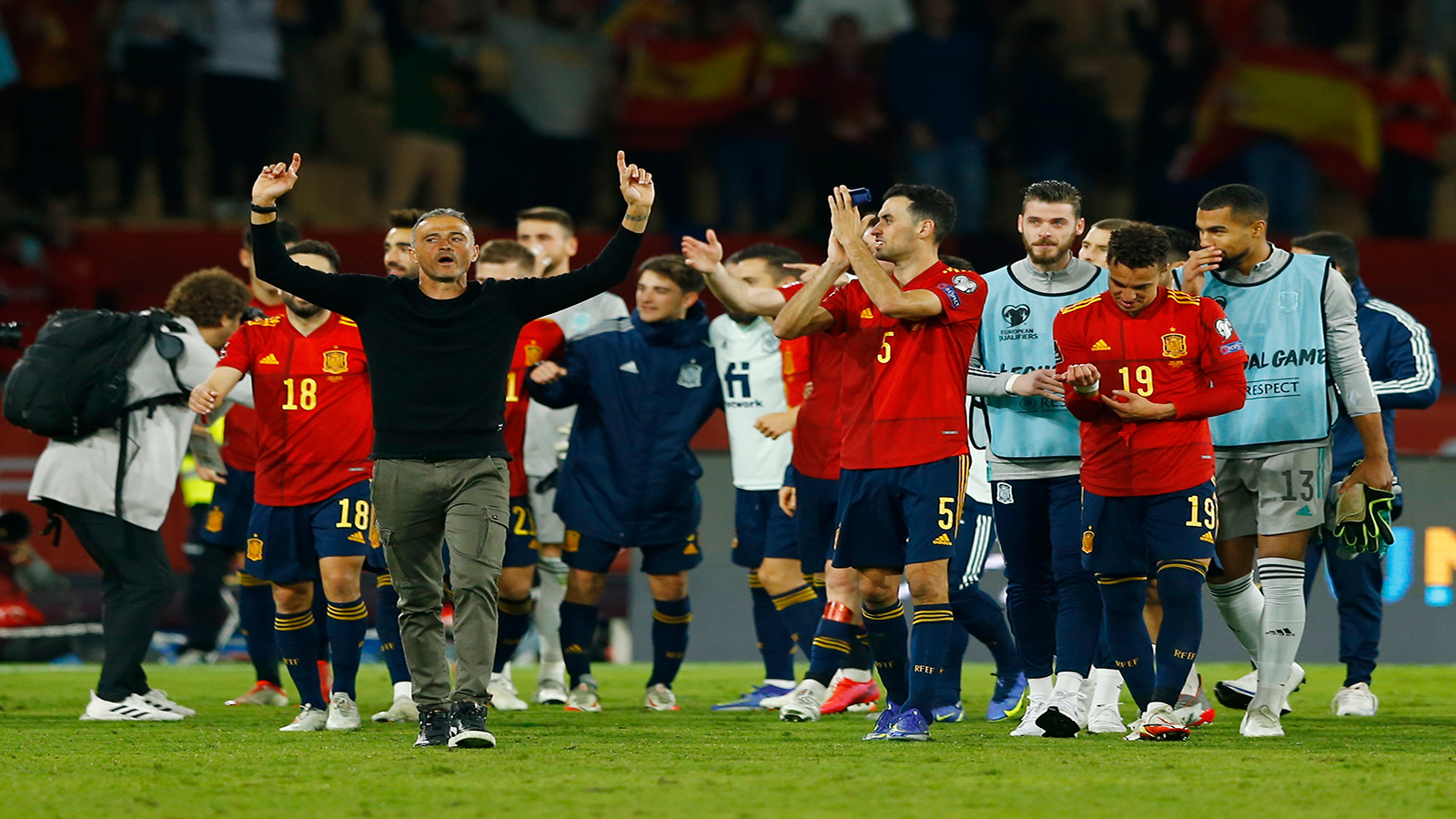 The dramatic victory over Sweden took Spain to the World Cup