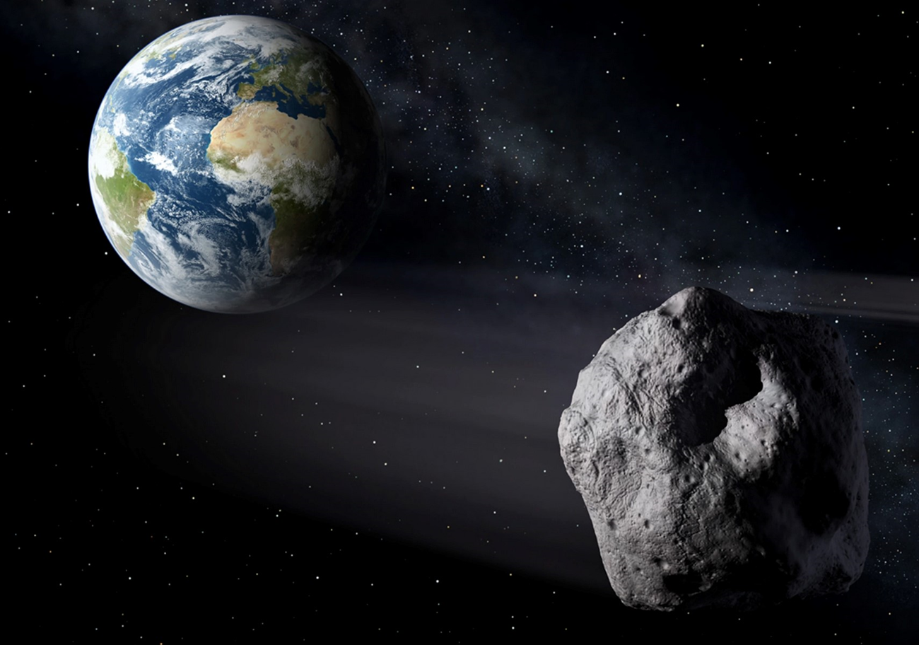 An asteroid is dangerously close to Earth