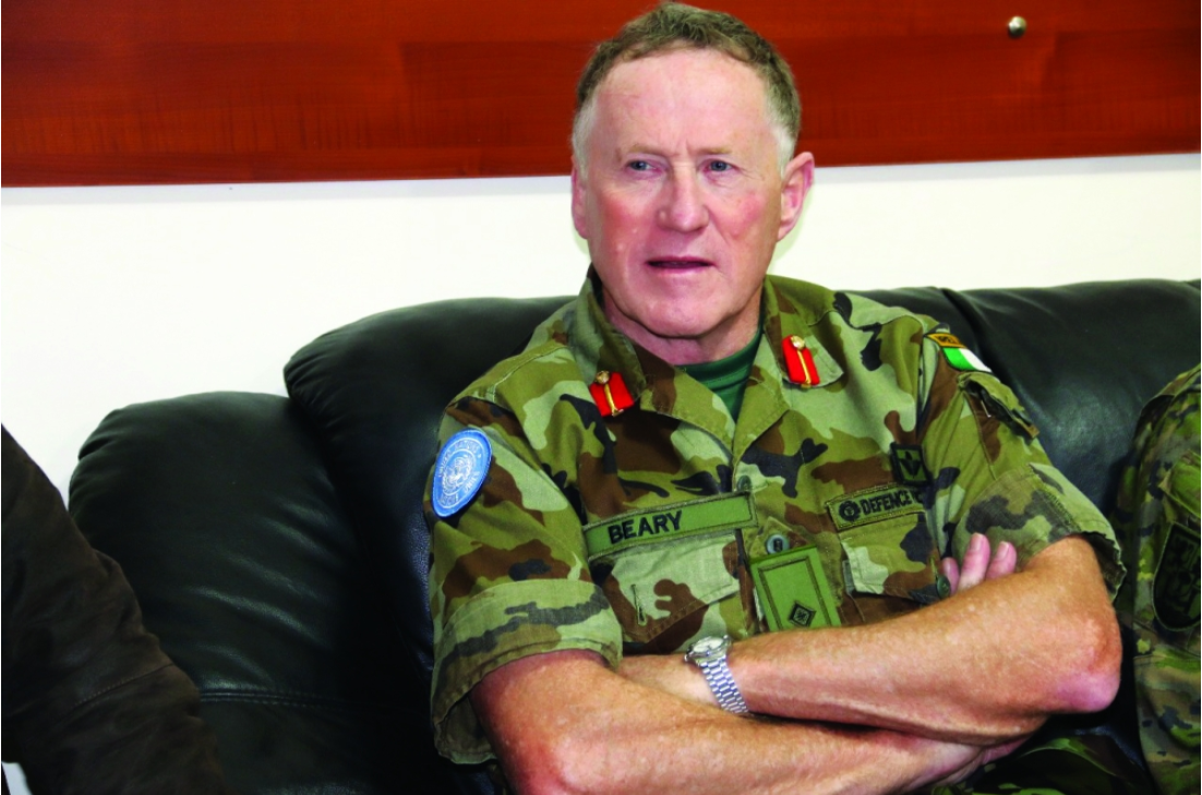 Irish General Perry at the UN in Hodeidah