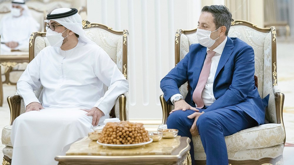 Mohammad Al Hammadi and Reth Bargawi during the meeting