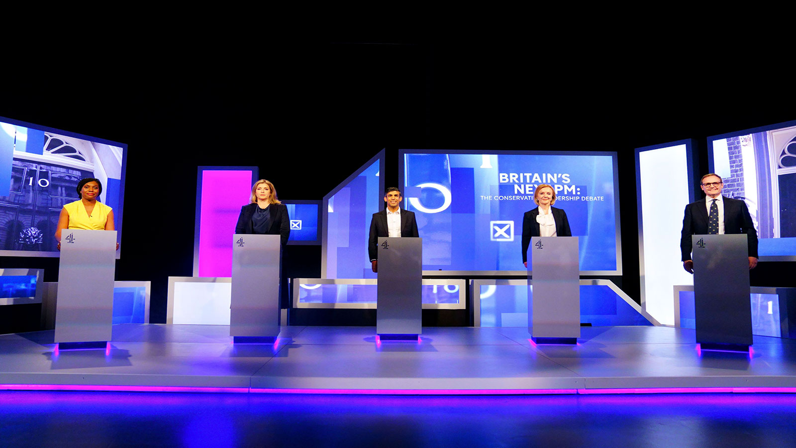 Candidates to replace Boris Johnson enter first televised debate